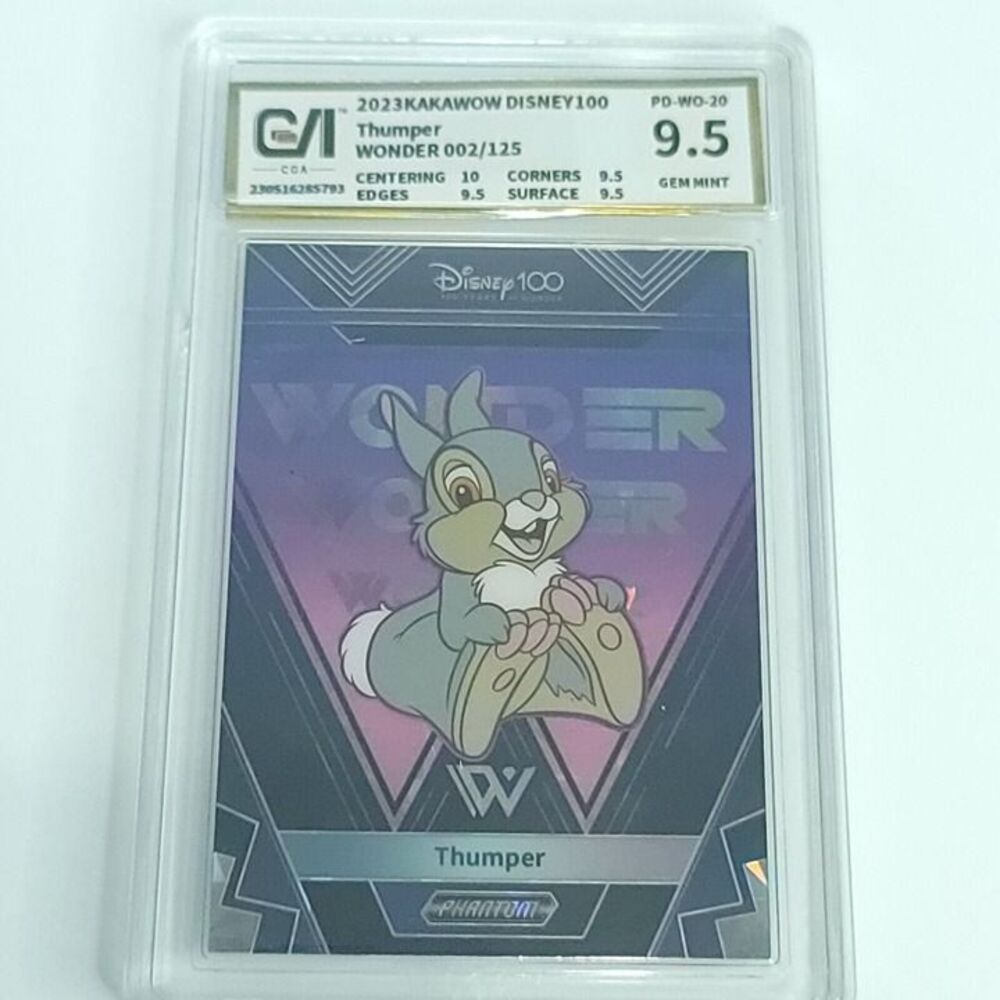 Thumper Bambi 2023 kakawow Phantom Disney 100 Purple Cracked Ice 002/125 CGA 9.5